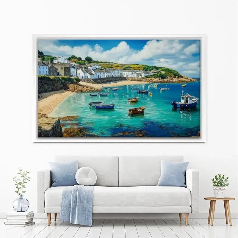 Cornwall Coastal Village Canvas Print Cornwall Coastal Village Canvas Print wall art product David Alexander Elder