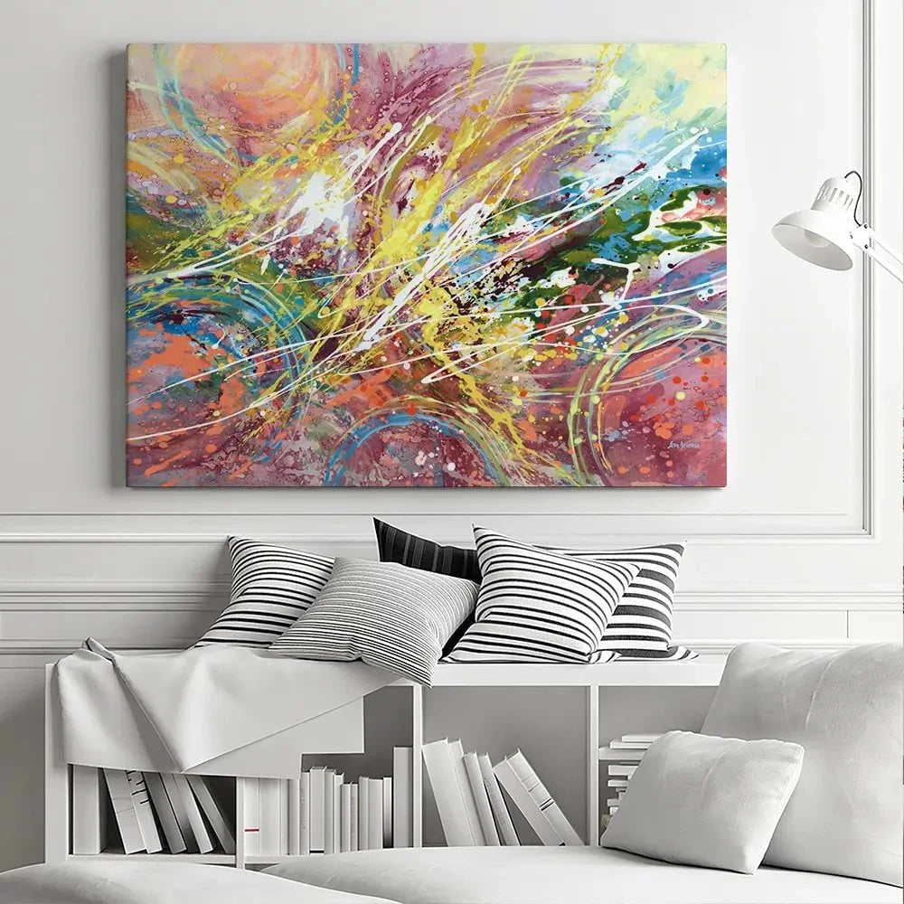 Cosmic Rhythm Canvas Print Cosmic Rhythm Canvas Print wall art product Leon Devenice