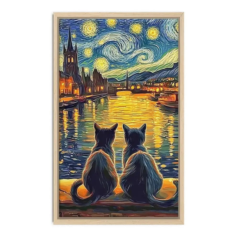 Couple Of Cats Canvas Print Couple Of Cats Canvas Print wall art product David Alexander Elder
