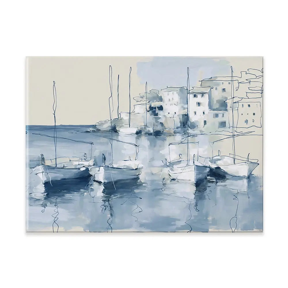 Cove Harbour Village Canvas Print Cove Harbour Village Canvas Print wall art product Chromatic Storm Studio