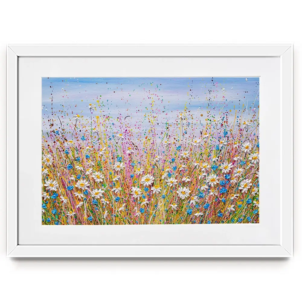 Cover Me In Daisies Framed Art Print Cover Me In Daisies Framed Art Print wall art product Olga Tkachyk