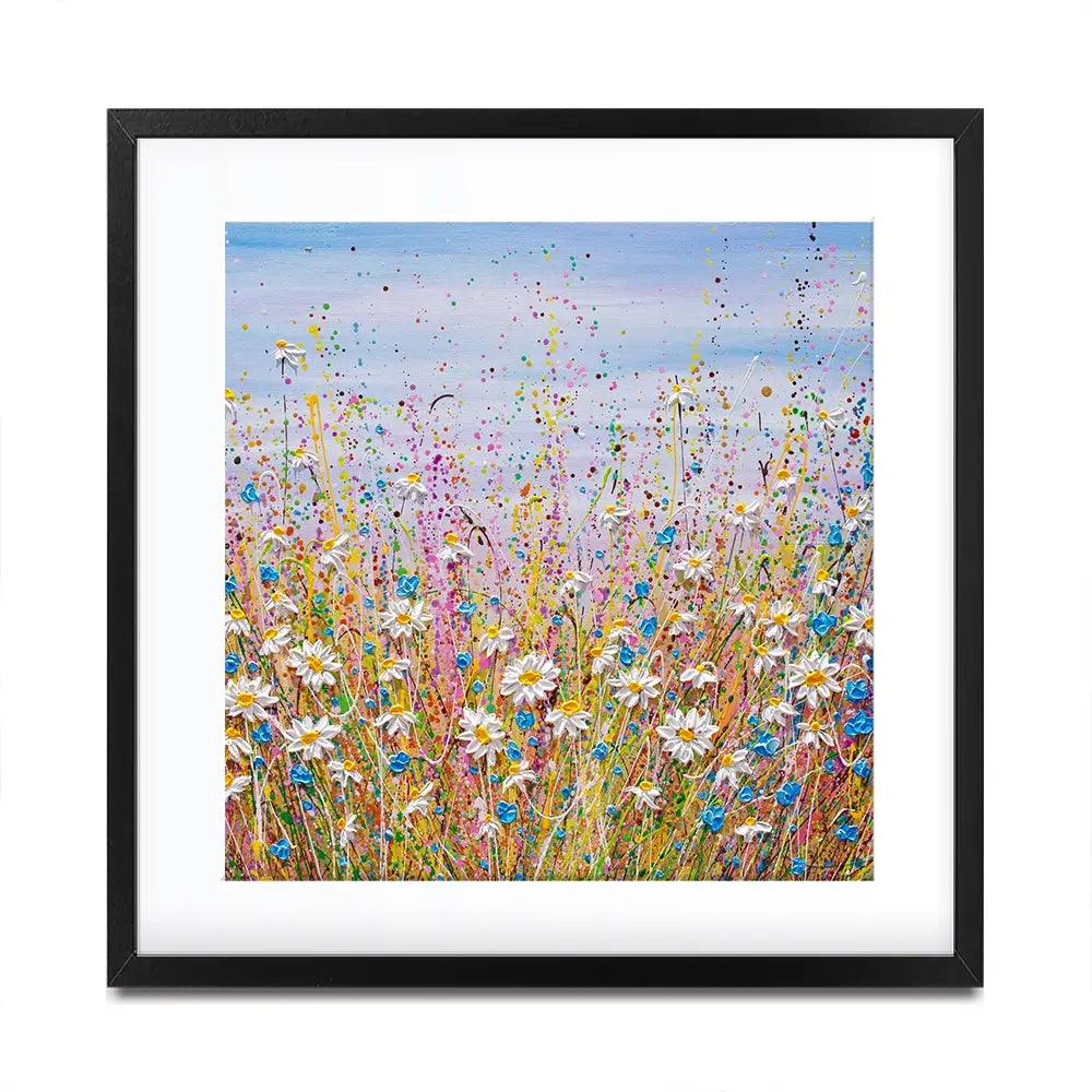 Cover Me In Daisies Square Framed Art Print Cover Me In Daisies Square Framed Art Print wall art product Olga Tkachyk