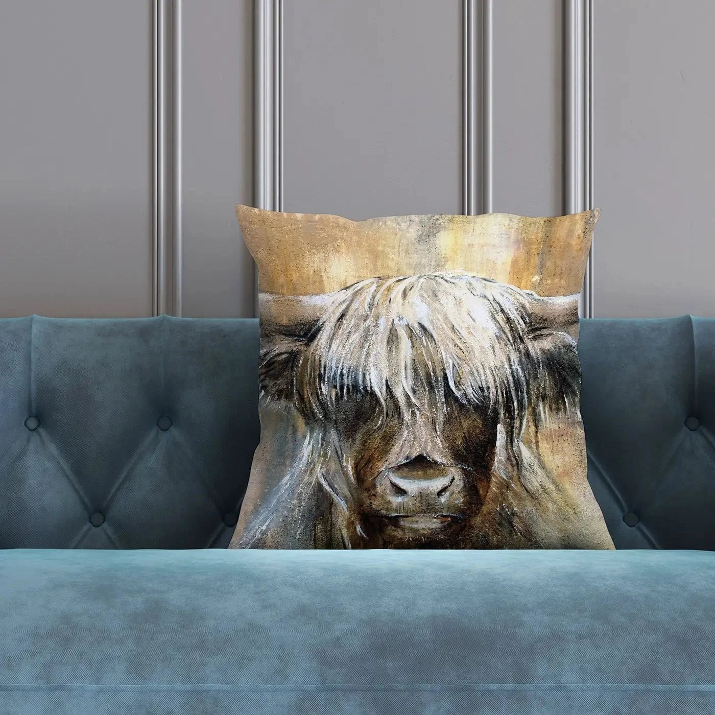 Cow Central Cushion Cow Central Cushion wall art product Studio Paint-Ing