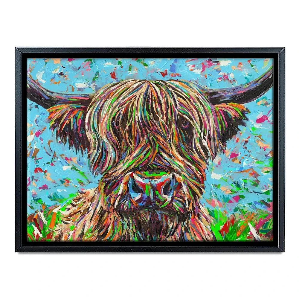 Cow From Another Planet 2 Canvas Print Cow From Another Planet 2 Canvas Print wall art product Carolee Vitaletti