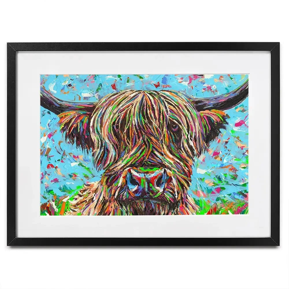 Cow From Another Planet 2 Framed Art Print Cow From Another Planet 2 Framed Art Print wall art product Carolee Vitaletti