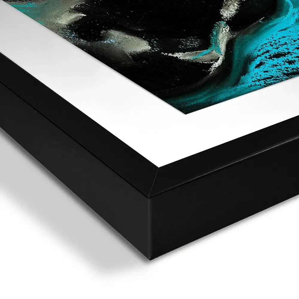 Cow On Blue Framed Art Print Cow On Blue Framed Art Print wall art product Ivailo Nikolov / Shutterstock