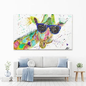 Crazy Giraffe Canvas Print Crazy Giraffe Canvas Print wall art product Jamie Taylor