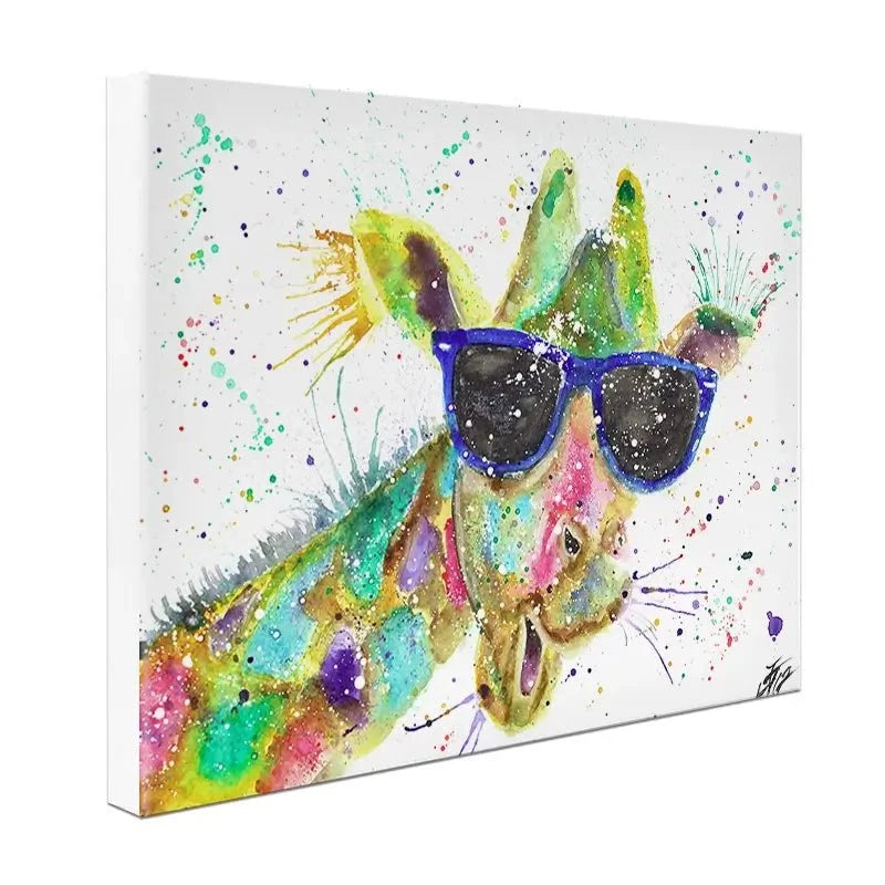 Crazy Giraffe Canvas Print Crazy Giraffe Canvas Print wall art product Jamie Taylor