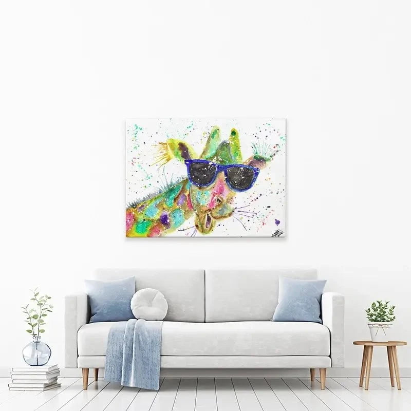 Crazy Giraffe Canvas Print Crazy Giraffe Canvas Print wall art product Jamie Taylor