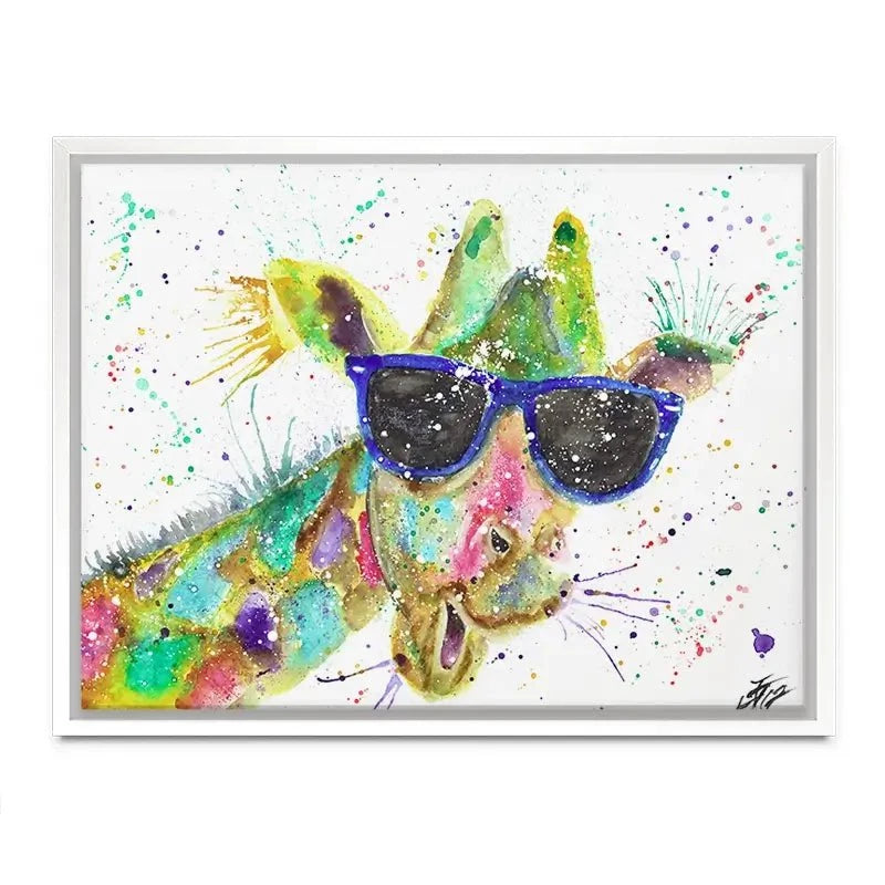 Crazy Giraffe Canvas Print Crazy Giraffe Canvas Print wall art product Jamie Taylor