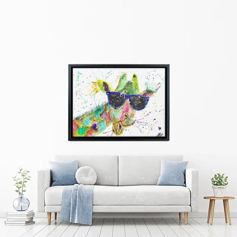 Crazy Giraffe Canvas Print Crazy Giraffe Canvas Print wall art product Jamie Taylor