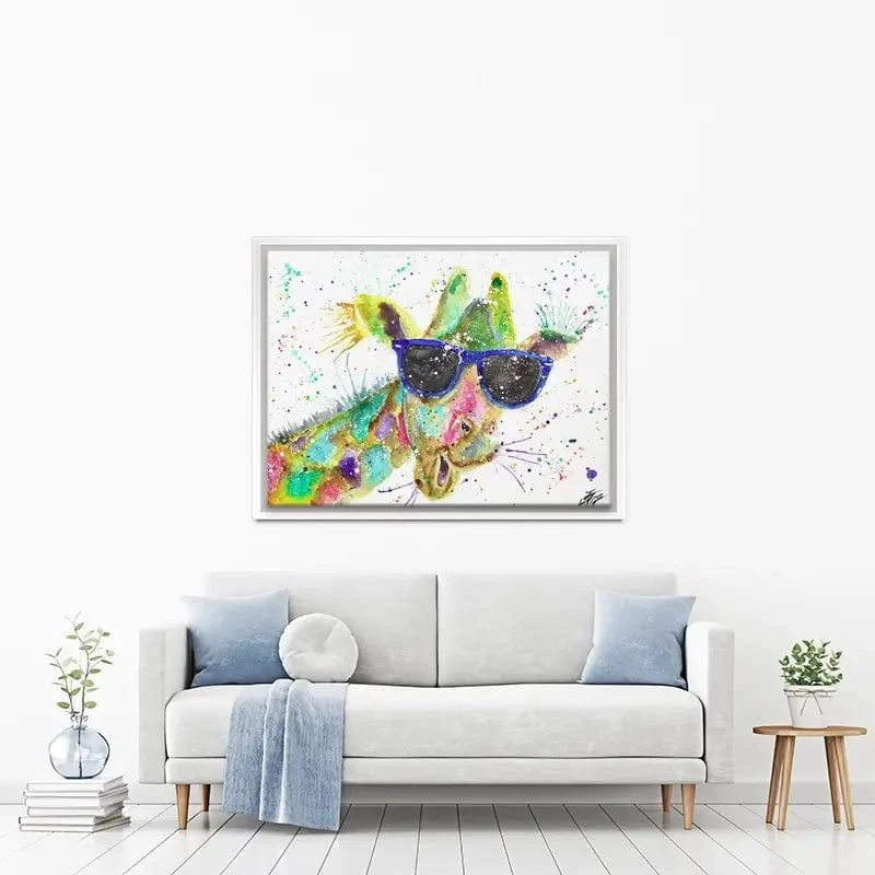 Crazy Giraffe Canvas Print Crazy Giraffe Canvas Print wall art product Jamie Taylor