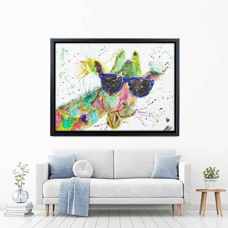 Crazy Giraffe Canvas Print Crazy Giraffe Canvas Print wall art product Jamie Taylor