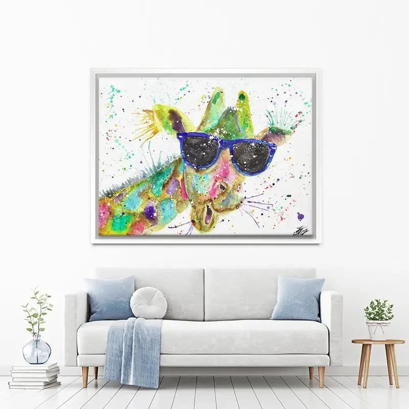 Crazy Giraffe Canvas Print Crazy Giraffe Canvas Print wall art product Jamie Taylor