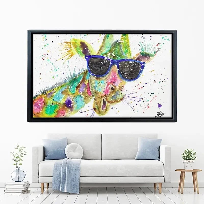Crazy Giraffe Canvas Print Crazy Giraffe Canvas Print wall art product Jamie Taylor