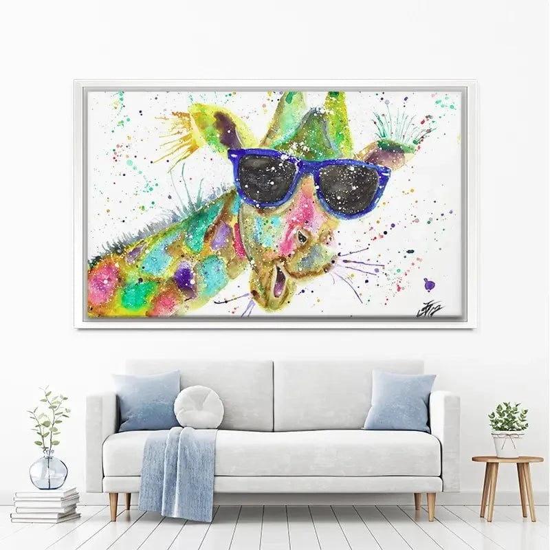 Crazy Giraffe Canvas Print Crazy Giraffe Canvas Print wall art product Jamie Taylor
