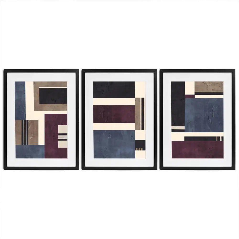 Crosby Street Framed Art Print Trio Crosby Street Framed Art Print Trio wall art product Lisa Nohren - Independent