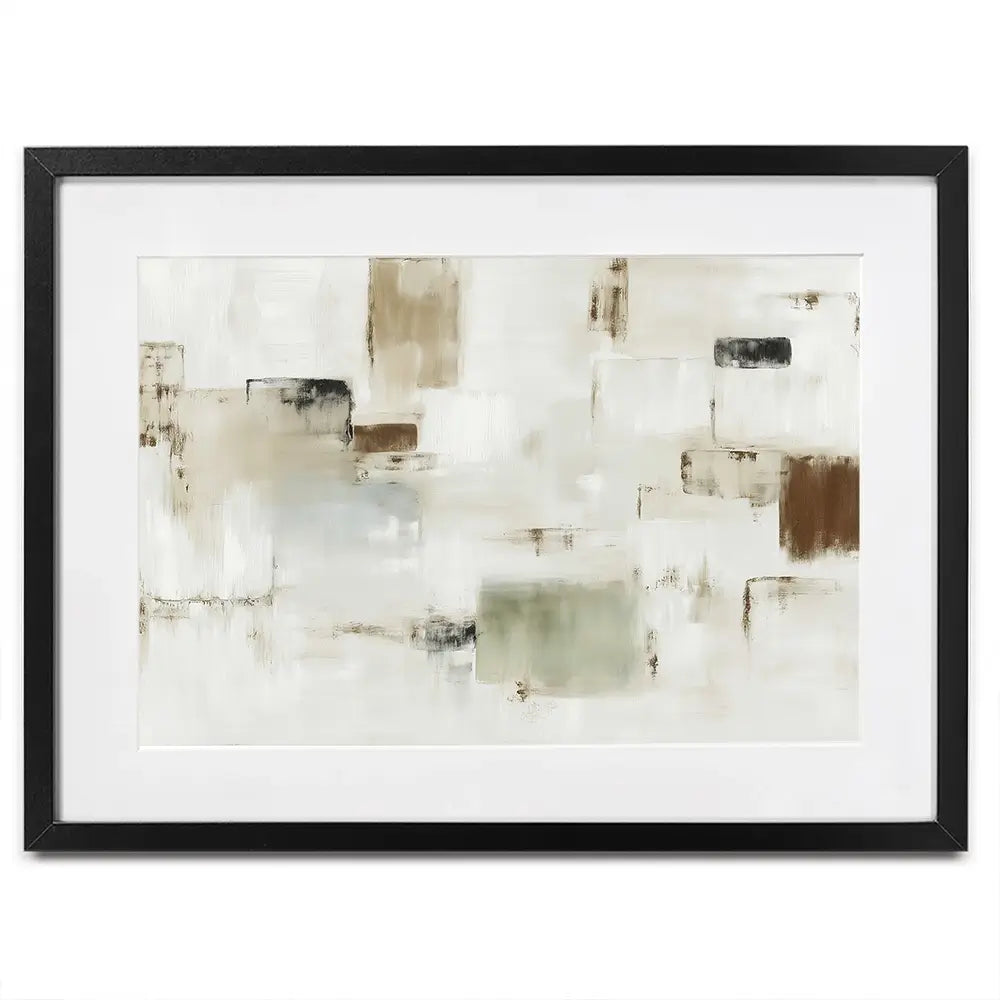 Cubist Block Abstract Framed Art Print Cubist Block Abstract Framed Art Print wall art product Chromatic Storm Studio