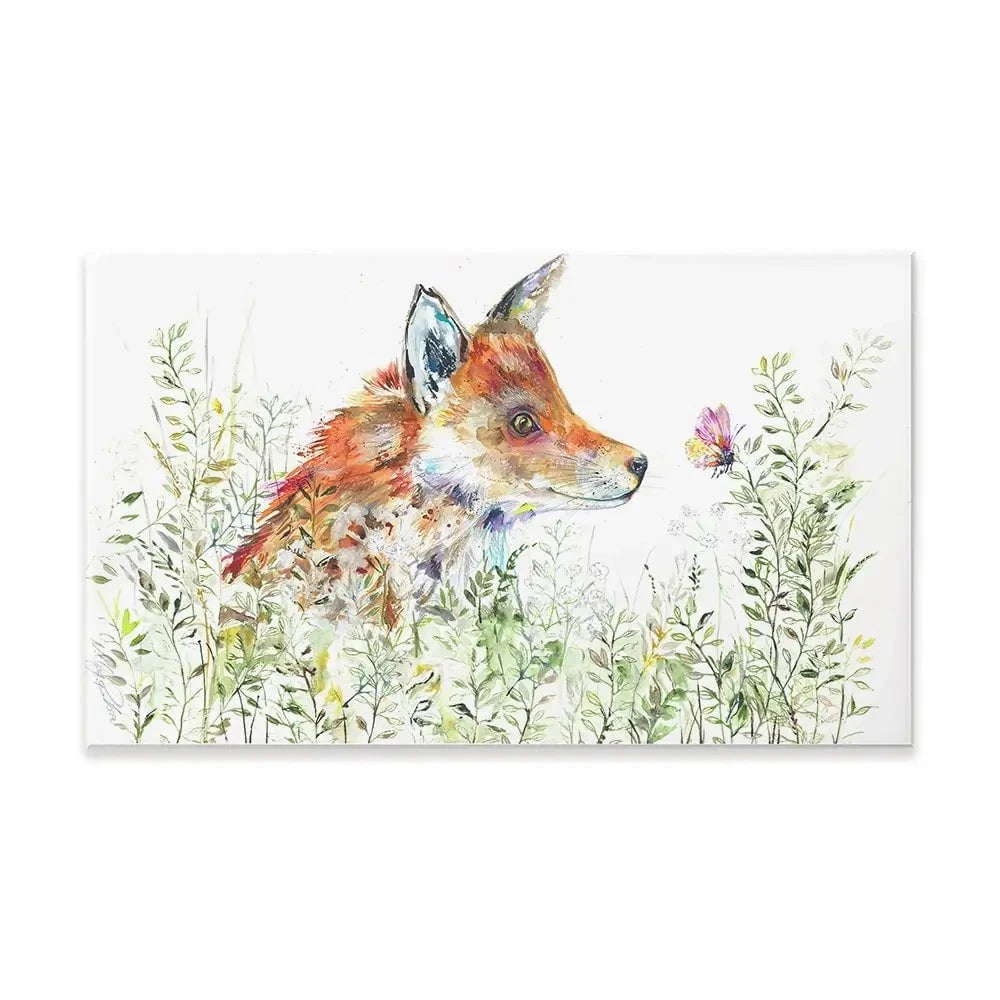 Curious Fox Canvas Print Curious Fox Canvas Print wall art product Nicola Jane Rowles