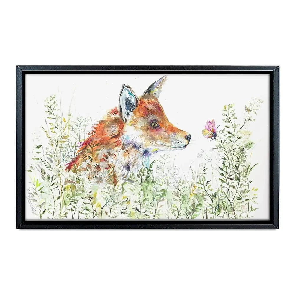 Curious Fox Canvas Print Curious Fox Canvas Print wall art product Nicola Jane Rowles