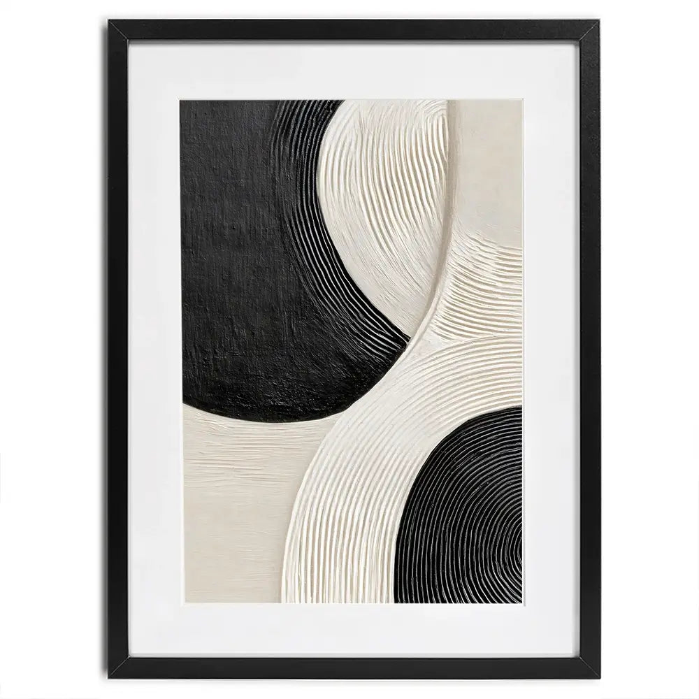 Curved Swirls Framed Art Print Curved Swirls Framed Art Print wall art product LSR Design Studio - Independent