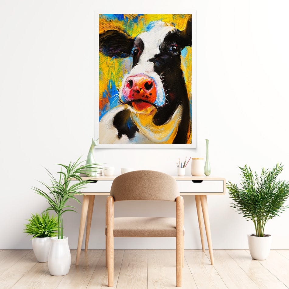 Cute Cow Portrait Art Print wall art product Ivailo Nikolov / Shutterstock