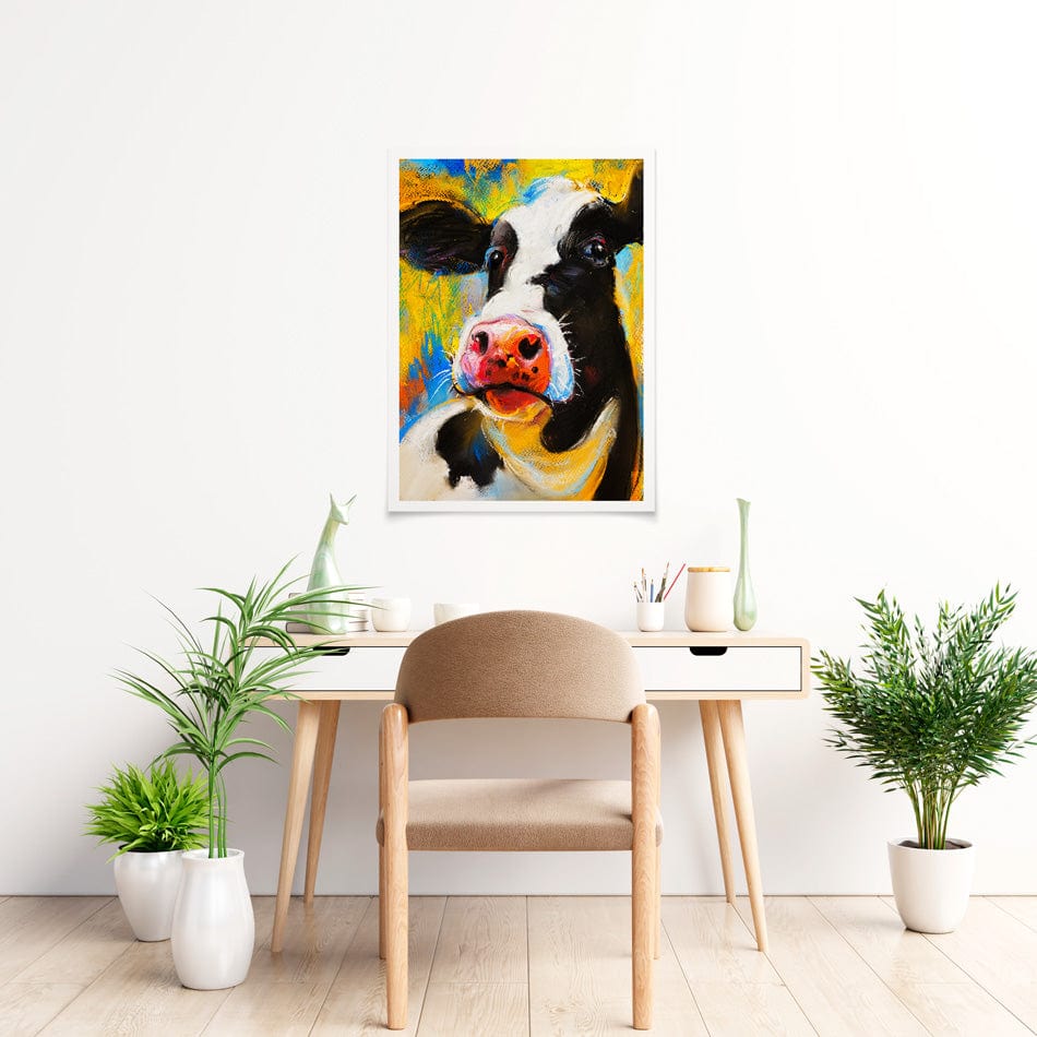 Cute Cow Portrait Art Print wall art product Ivailo Nikolov / Shutterstock