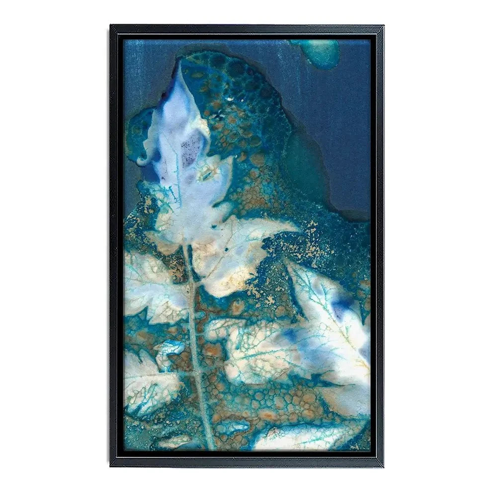 Cyanotype Leaves Canvas Print Cyanotype Leaves Canvas Print wall art product Regina Moore