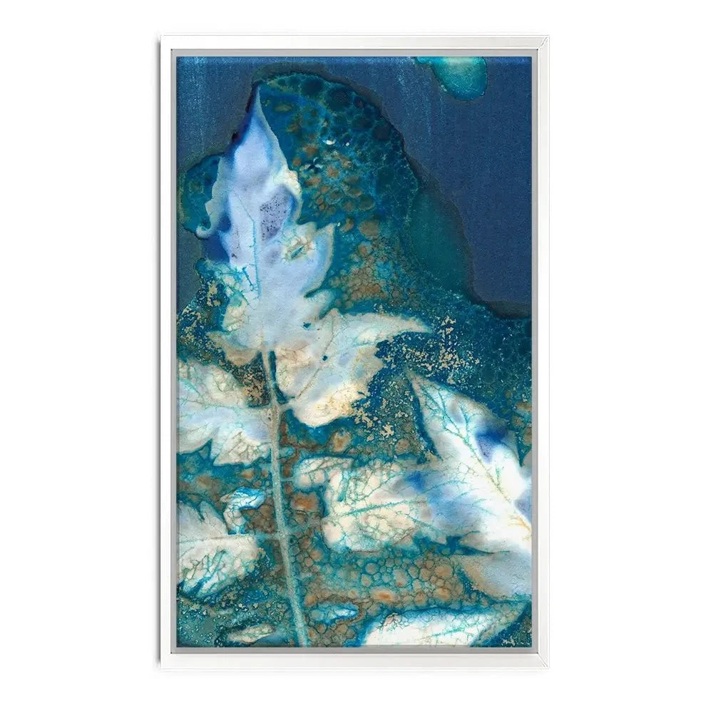 Cyanotype Leaves Canvas Print Cyanotype Leaves Canvas Print wall art product Regina Moore
