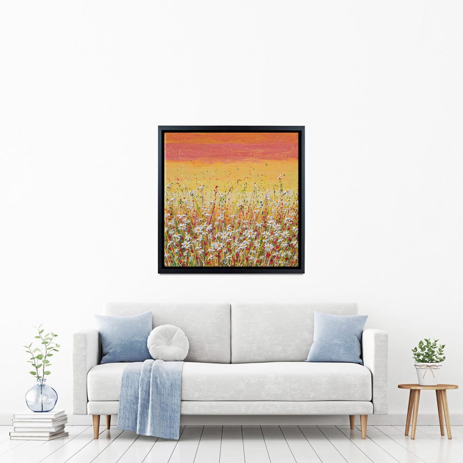Daisies At Sunset Canvas Print wall art product Olga Tkachyk