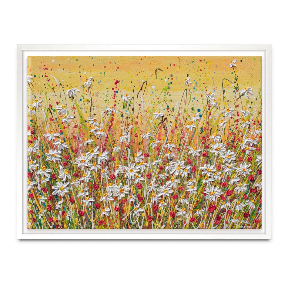 Daisies At Sunset Canvas Print wall art product Olga Tkachyk