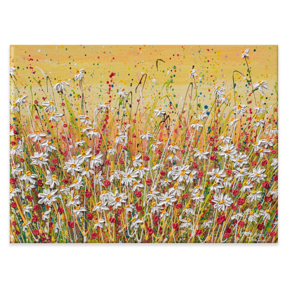 Daisies At Sunset Canvas Print wall art product Olga Tkachyk
