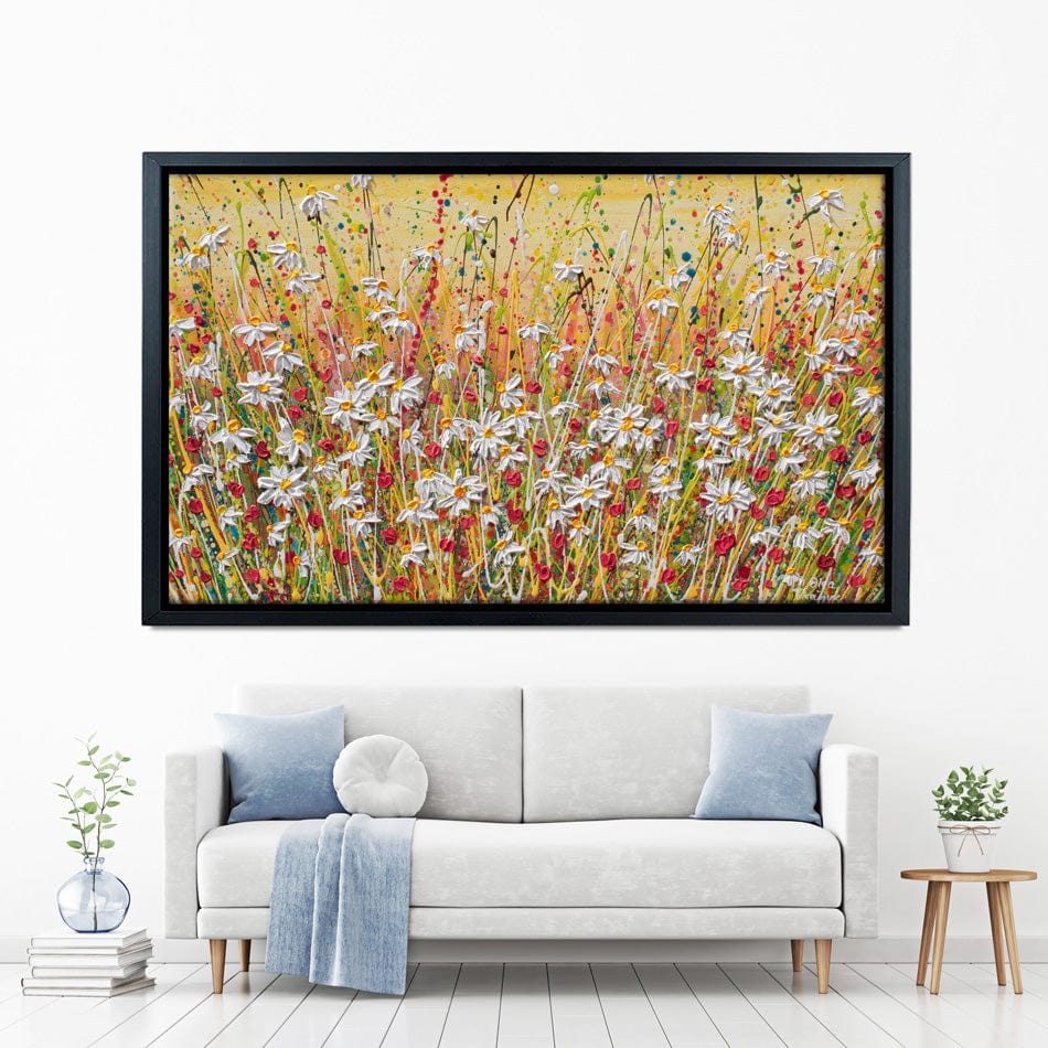 Daisies At Sunset Canvas Print wall art product Olga Tkachyk