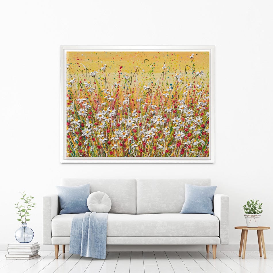 Daisies At Sunset Canvas Print wall art product Olga Tkachyk