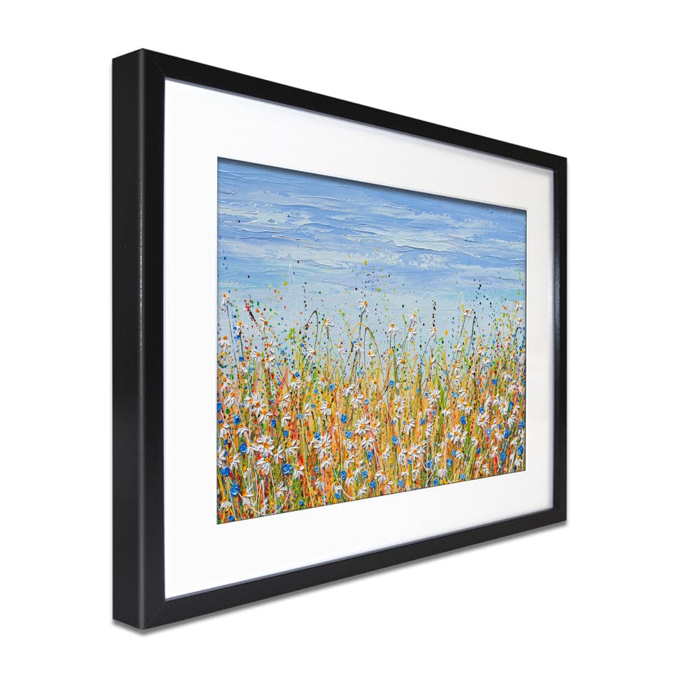 Daisies In August Framed Art Print wall art product Olga Tkachyk