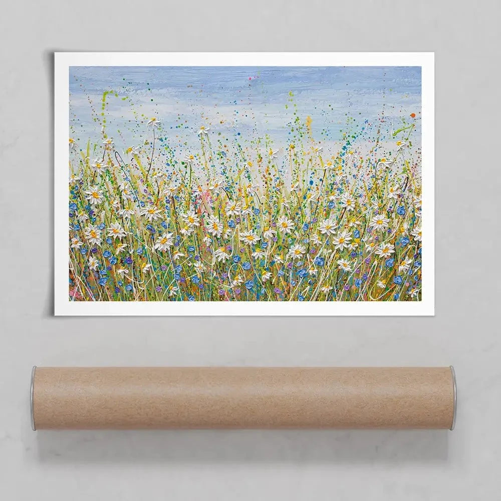 Daisies In July Art Print Daisies In July Art Print wall art product Olga Tkachyk