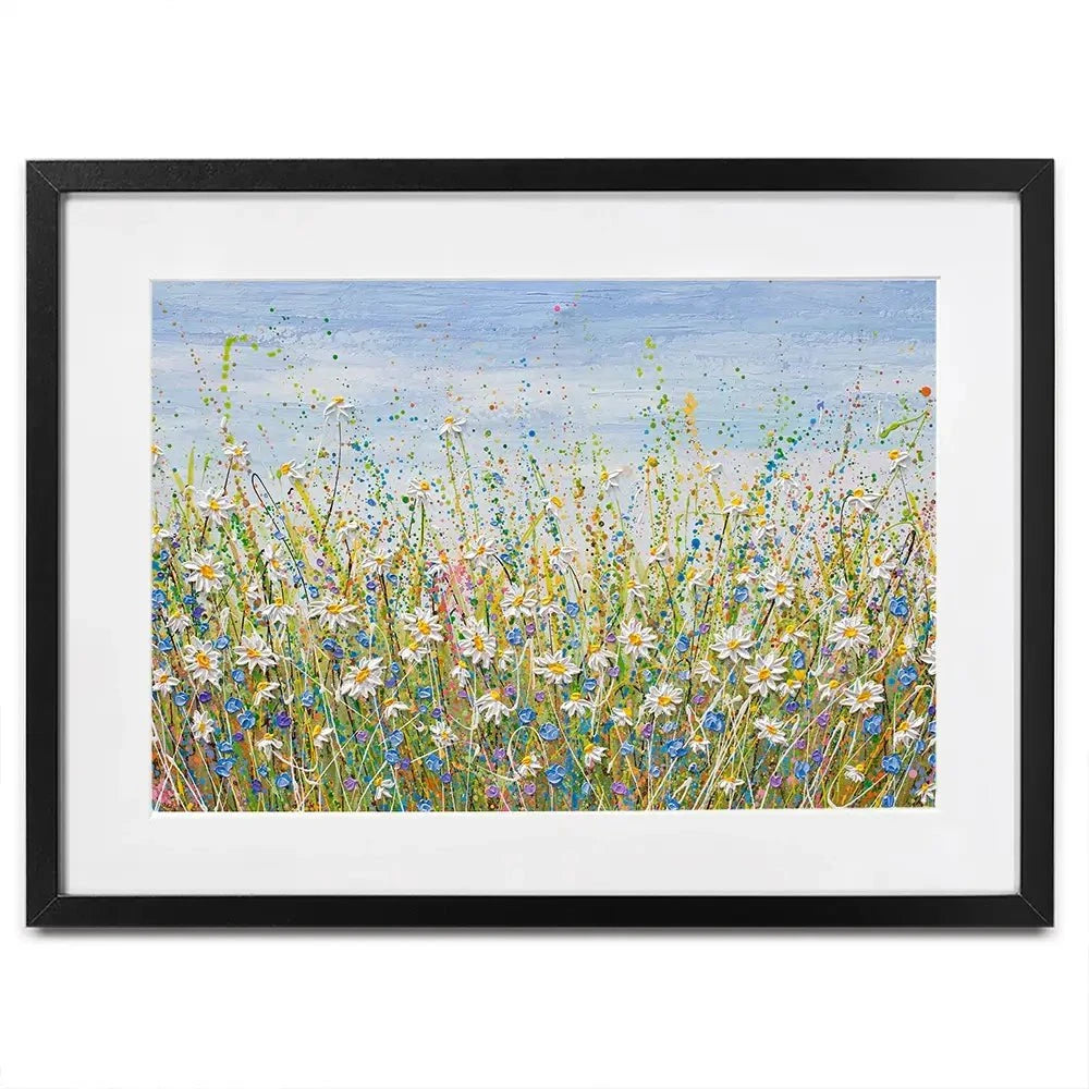 Daisies In July Framed Art Print Daisies In July Framed Art Print wall art product Olga Tkachyk