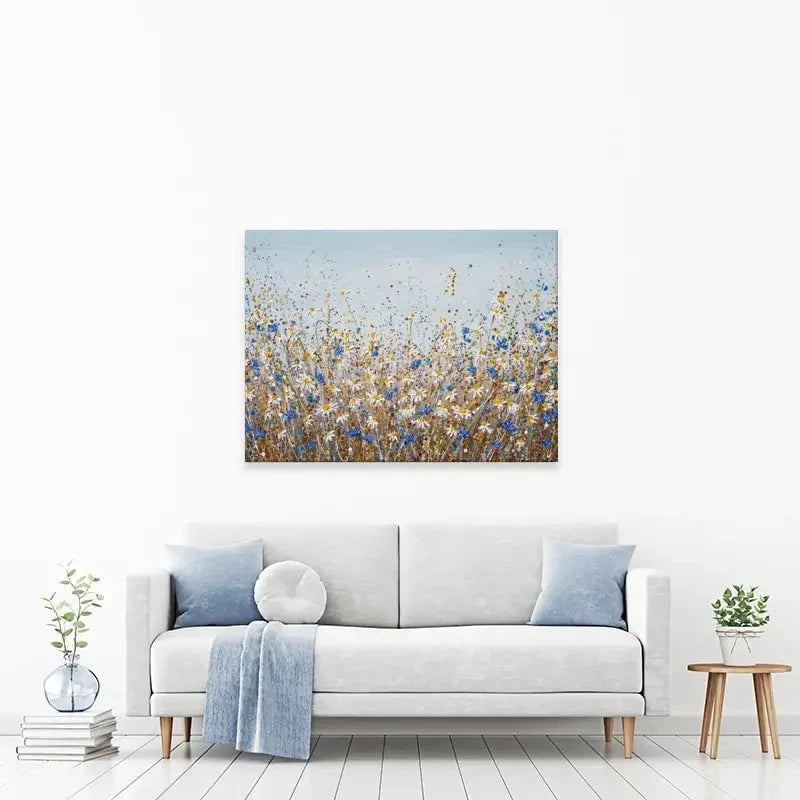 Daisies In September Canvas Print Daisies In September Canvas Print wall art product Olga Tkachyk