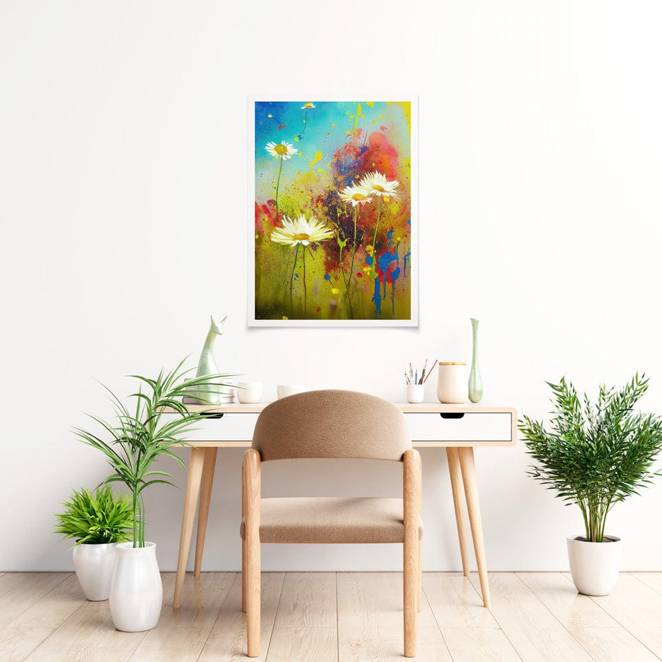 Daisy Adventures Art Print wall art product / Shutterstock