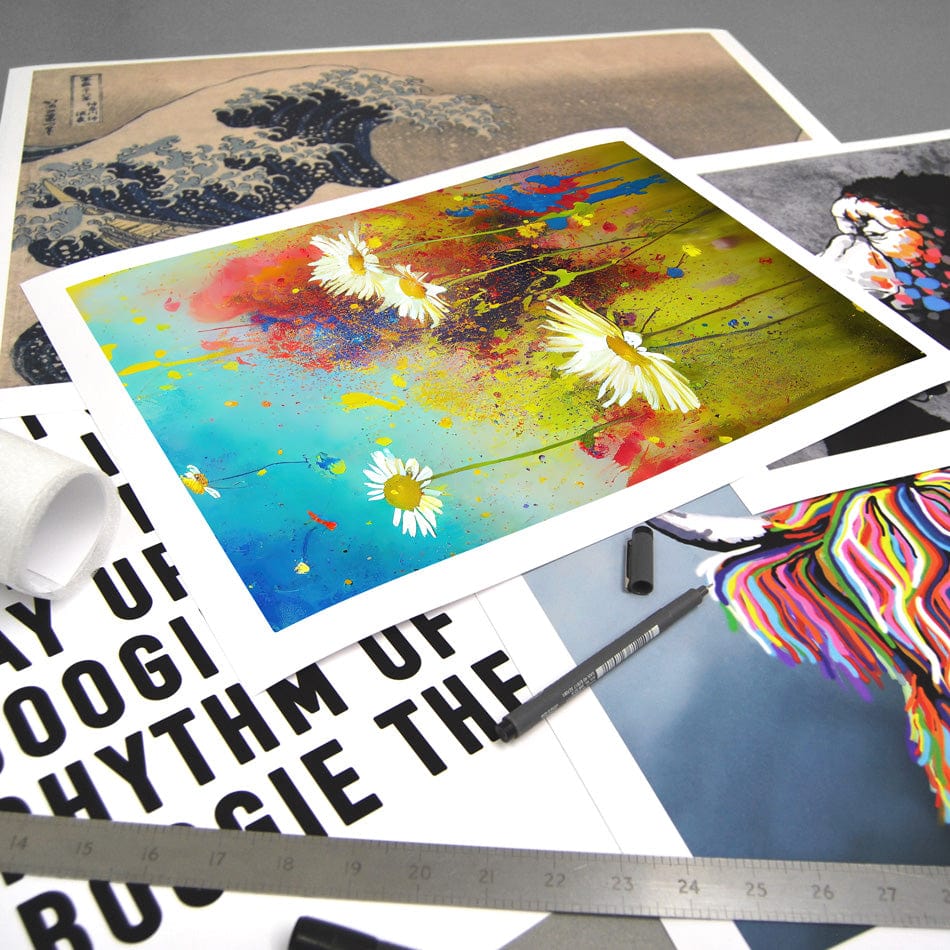 Daisy Adventures Art Print wall art product / Shutterstock