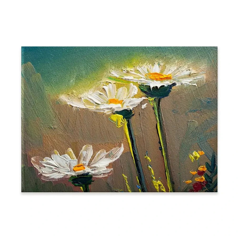 Daisy Oil Painting Canvas Print Daisy Oil Painting Canvas Print wall art product S-BELOV / Shutterstock