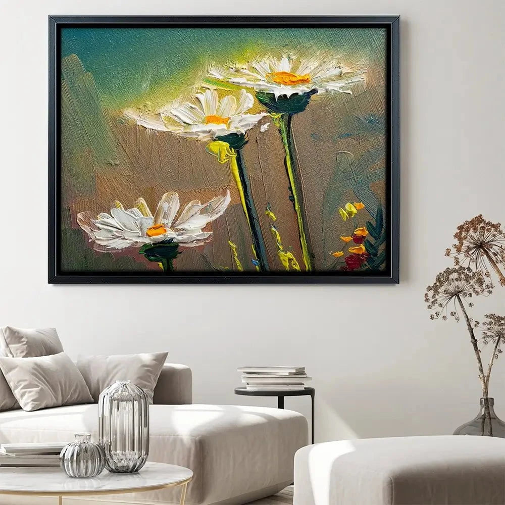 Daisy Oil Painting Canvas Print Daisy Oil Painting Canvas Print wall art product S-BELOV / Shutterstock