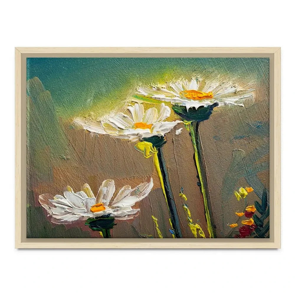 Daisy Oil Painting Canvas Print Daisy Oil Painting Canvas Print wall art product S-BELOV / Shutterstock