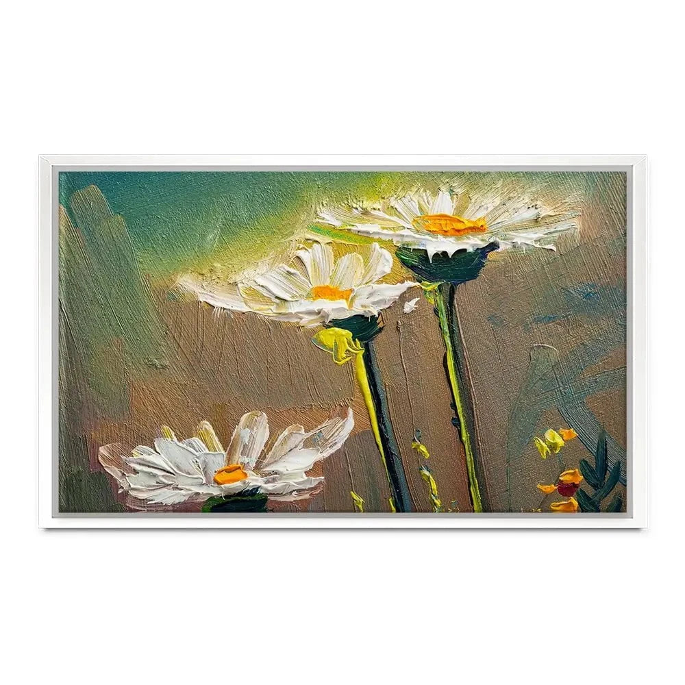 Daisy Oil Painting Canvas Print Daisy Oil Painting Canvas Print wall art product S-BELOV / Shutterstock