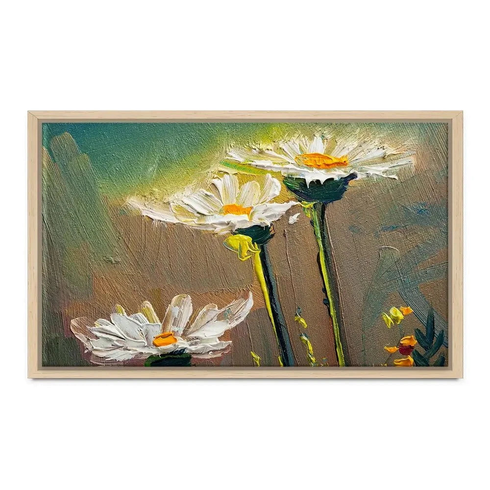 Daisy Oil Painting Canvas Print Daisy Oil Painting Canvas Print wall art product S-BELOV / Shutterstock