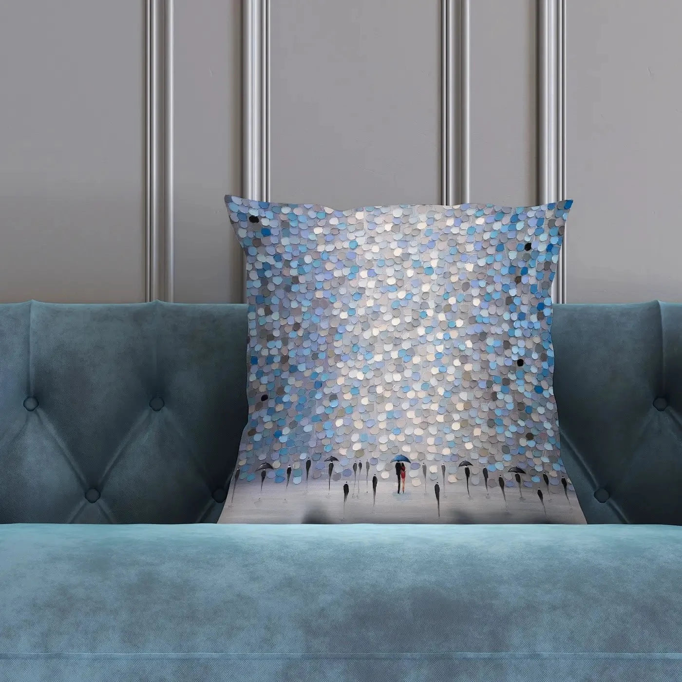 Dancing Rain Cushion Dancing Rain Cushion wall art product Ekaterina Ermilkina
