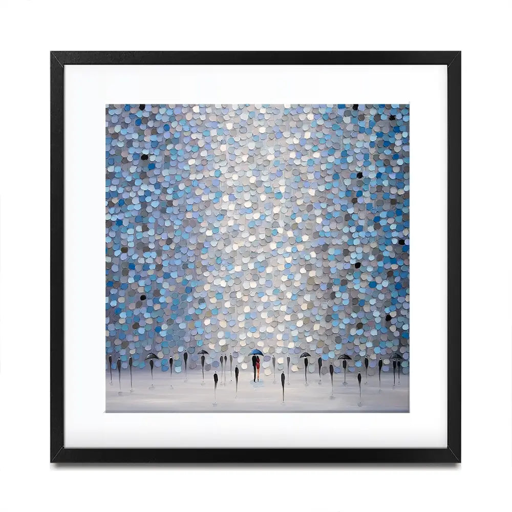 Dancing Rain Square Framed Art Print Dancing Rain Square Framed Art Print wall art product Ekaterina Ermilkina