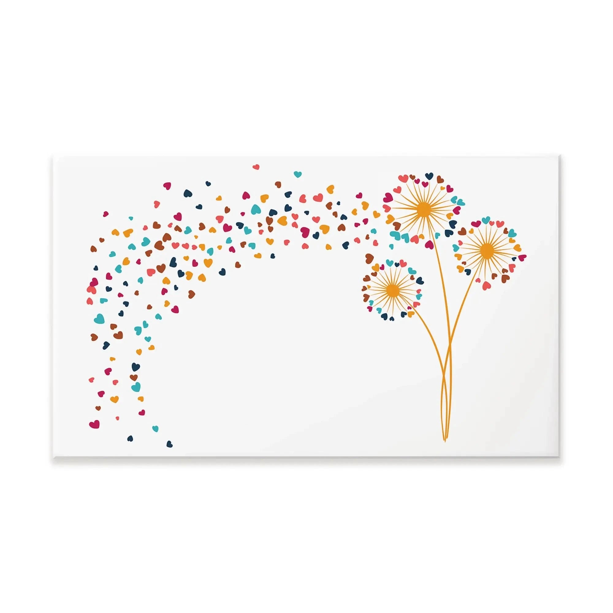Dandelion Hearts Canvas Print Dandelion Hearts Canvas Print wall art product Sunward Art / Shutterstock