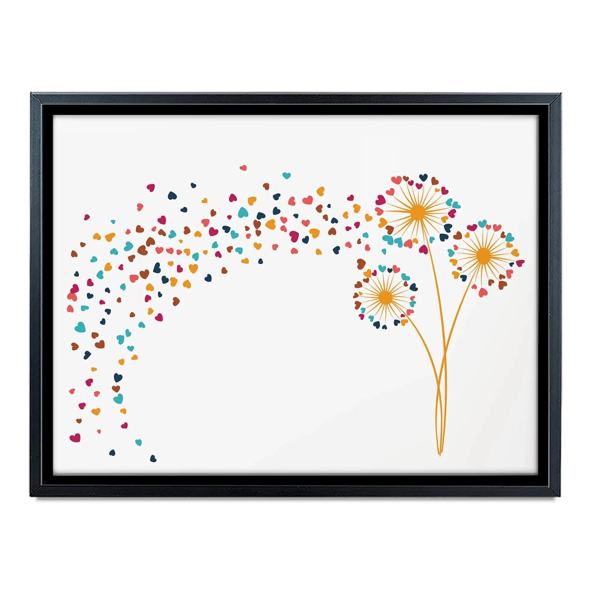 Dandelion Hearts Canvas Print Dandelion Hearts Canvas Print wall art product Sunward Art / Shutterstock