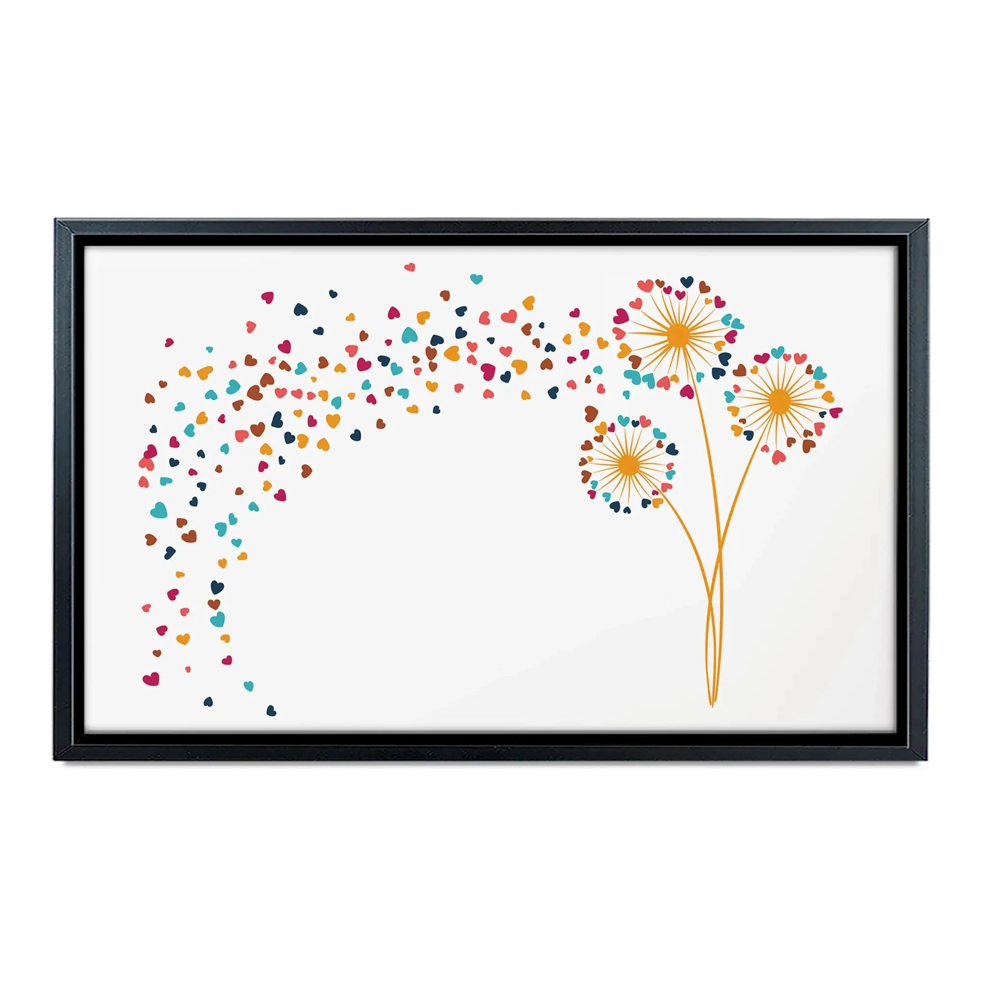 Dandelion Hearts Canvas Print Dandelion Hearts Canvas Print wall art product Sunward Art / Shutterstock